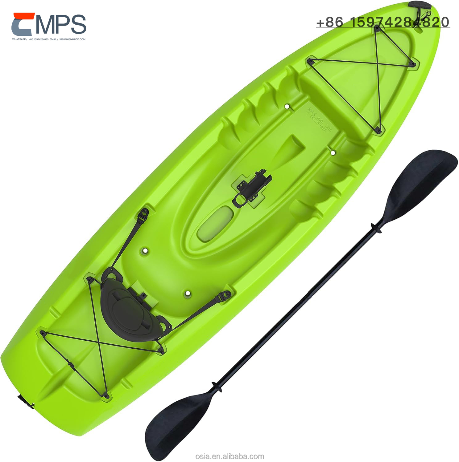 Fishing Kayak Sit In - قارب كاياك صيد بلاستيكي صلب للاستخدام