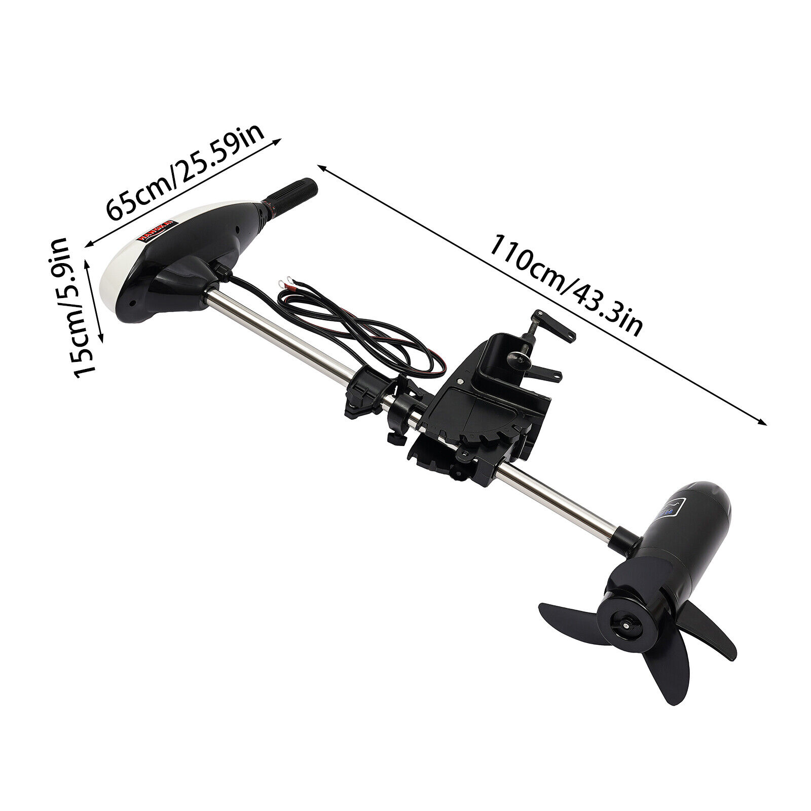 محرك كهربائي خارجي 12 فولت بقو - مراجعة Fishing Kayak Trolling Motor وسعره