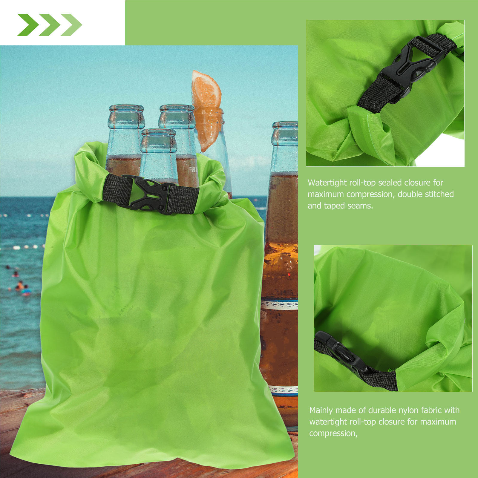 3 قطع من أكياس التخزين المقاوم - مراجعة Fishing Kayak Storage Bag وسعره